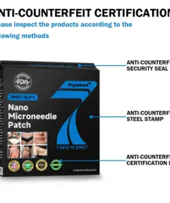 Flysmus® Nano Microneedle Patch with SMGT-GLP-1 & Matrixyl 3000