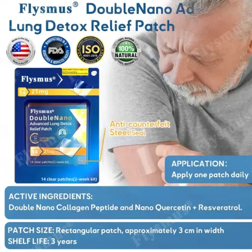 𝐅𝐥𝐲𝐬𝐦𝐮𝐬® 𝐃𝐨𝐮𝐛𝐥𝐞𝐍𝐚𝐧𝐨 𝐀𝐝𝐯𝐚𝐧𝐜𝐞𝐝 𝐋𝐮𝐧𝐠 𝐃𝐞𝐭𝐨𝐱 𝐑𝐞𝐥𝐢𝐞𝐟 𝐏𝐚𝐭𝐜𝐡