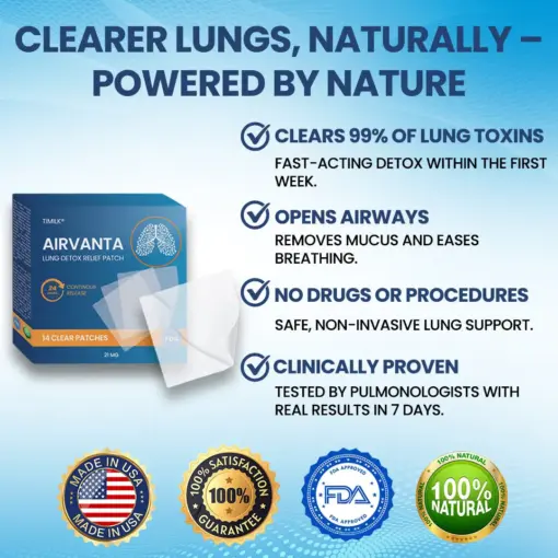 Flysmus® AirVanta Lung Detox Relief Patch