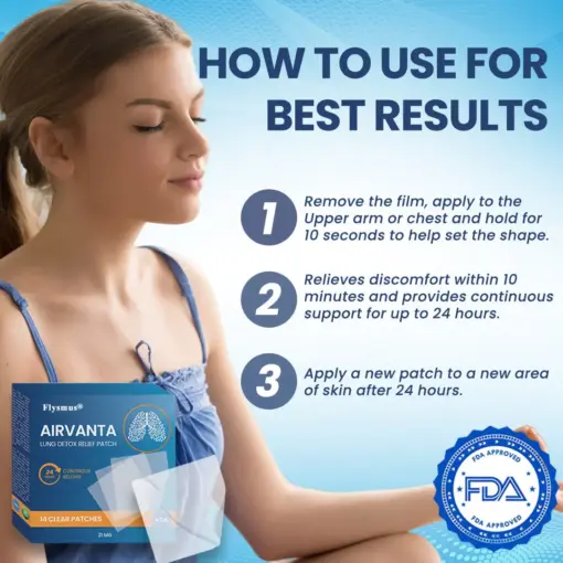 Flysmus® AirVanta Lung Detox Relief Patch