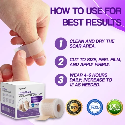 Flysmus® HyaRepair Microneedle Skin Tape