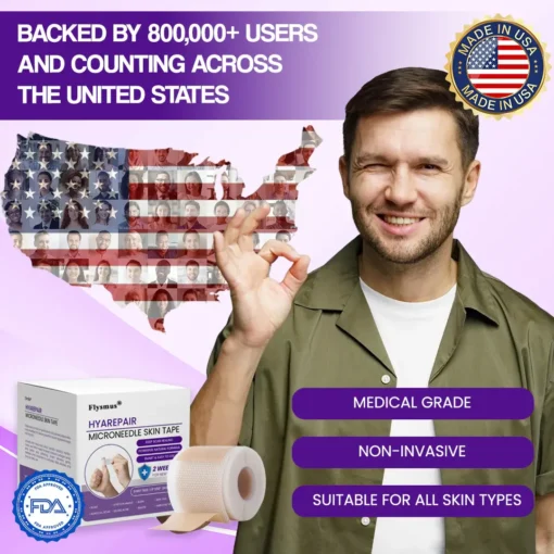 Flysmus® HyaRepair Microneedle Skin Tape