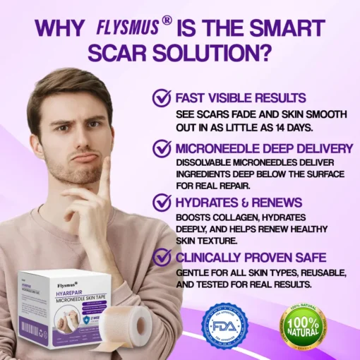 Flysmus® HyaRepair Microneedle Skin Tape