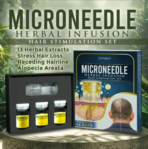 Flysmus® Microneedle Herbal Infusion Hair Stimulation Set