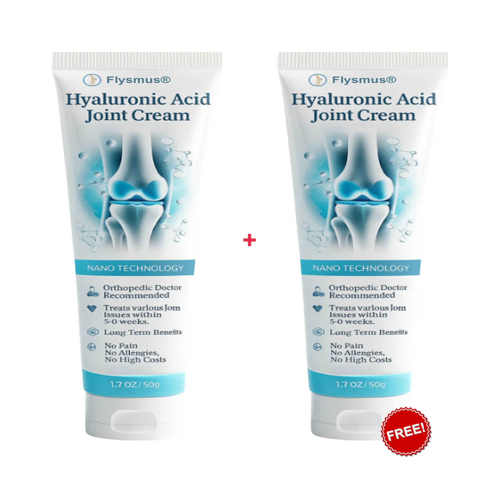 Flysmus® Hyaluronic Acid Fast Comfort Joint Cream